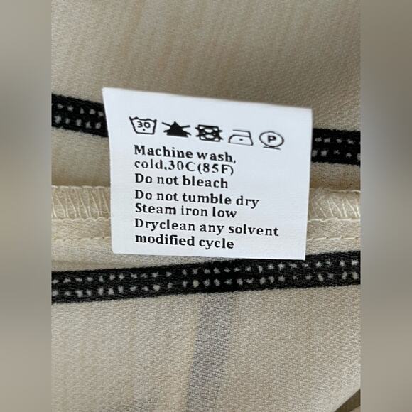 New ~ Layering Striped Sheer Long Sleeve Blouse ~~ Size Medium - Picture 6 of 7